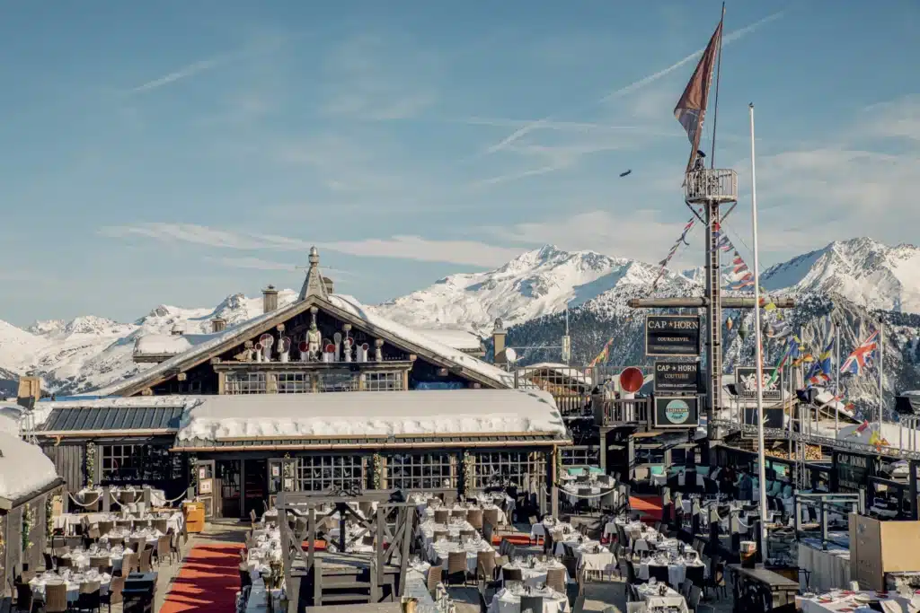 Cap Horn Courchevel mountain restaurant and terrace