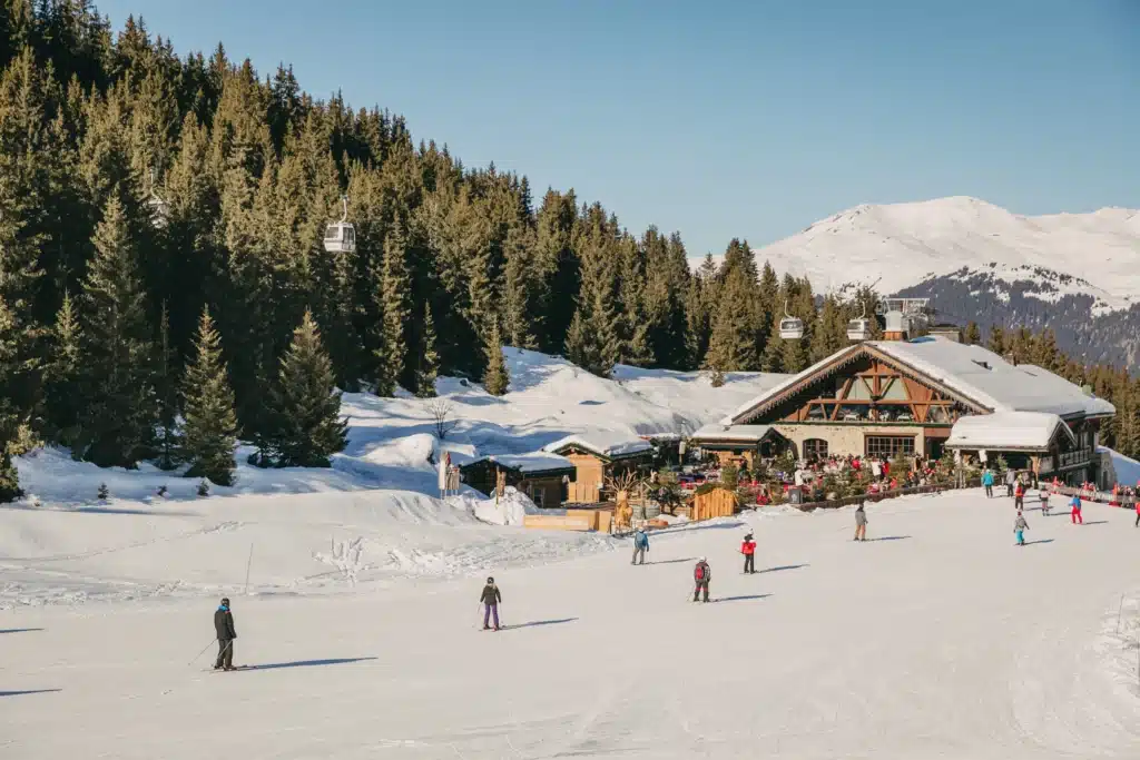 Le Chalet de Pierres Courchevel mountain restaurant on the ski slopes