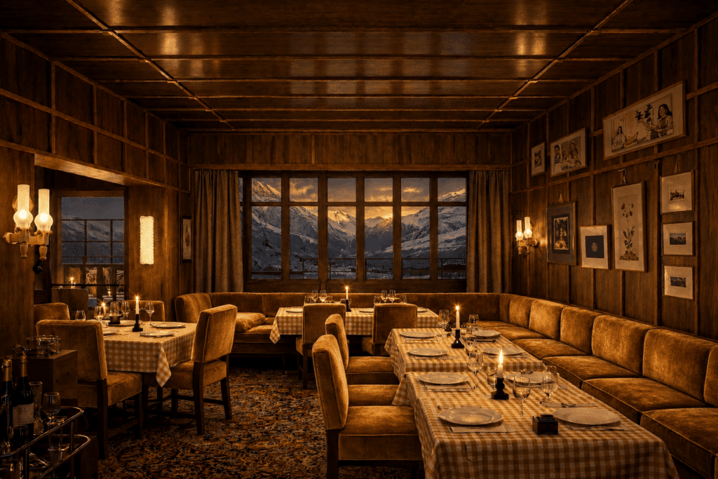 Simonetta Courchevel Italian restaurant with mountain views in Courchevel 1850